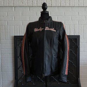 Harley Davidson Womens Leather 3 in 1 Jacket M Medium